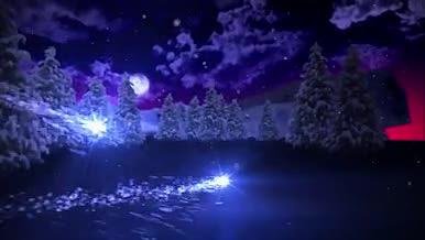 圣诞童话主题炫光粒子祝福视频AE模板视频的预览图